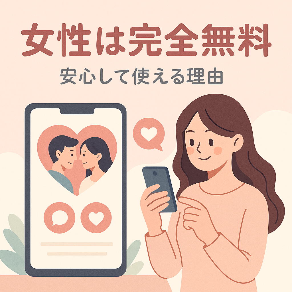 女性は完全無料｜安心して使える理由